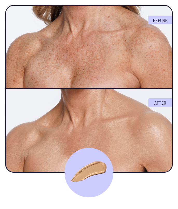 Before and after using 2N Natural Radiance