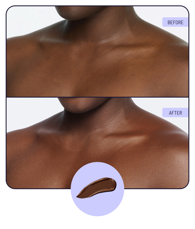 Before and after using 6N Rich Radiance